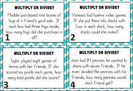 multiplication and division word