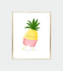 nursery prints pineapple print playroom