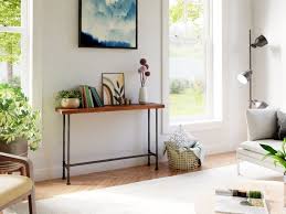 Wood And Pipe Console Table Rustic