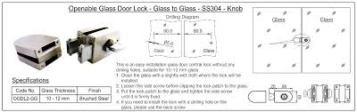 Glass Door Locks