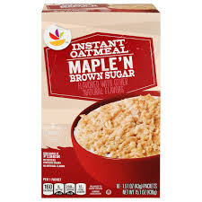 save on our brand instant oatmeal maple