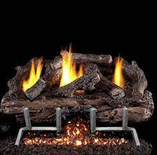 Charred Aged Split Outdoor Log Set