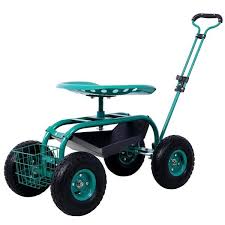 Tatayosi Green Rolling Garden Scooter