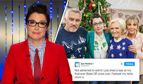 The baking show's move from it's home at the bbc to channel 4 comes after the bbc refused to pay £25 million a year as part of a new deal to keep the hit baking author caitlin moran said: Bake Off Host Sue Perkins Admits She Cried Recording Last Voiceover For Bbc Show Tv Radio Showbiz Tv Express Co Uk