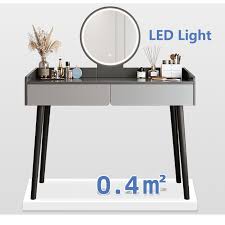 led light makeup table with mirror