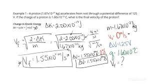 Velocity Of A Charged Particle