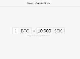 Bitcoin To Sek Currency Exchange Rates