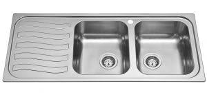 pv1623s 2 bowl kitchen sink dimensions
