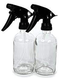 8 oz empty clear glass spray bottles