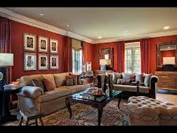 red living rooms wall paint furniture