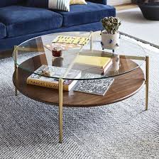 Mid Century Art Display Round Coffee Table