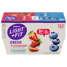 strawberry blueberry greek yogurt cup