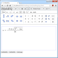 Imatheq Mathematics Equation Editor