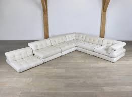 mah jong sofa in white linen