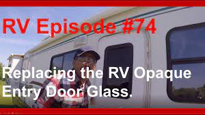 rv opaque entry door glass