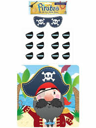 pin the eye patch on the pirate kids