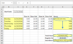 time sheet in excel easy calculator