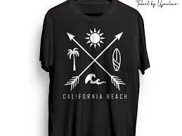 california beach vibes t shirt design