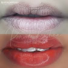 lip blush tattoo and dark lip