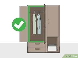 The internal planning of a wardrobe revolves around a combination of hanging closets, drawers and shelves, which are used for keeping clothes, accessories, jewellery, shoes and so on. How To Hang Clothes Without A Closet 8 Steps With Pictures