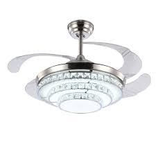 Rs Lighting Unique Crystal Ceiling Fan And Light With Remote Control 36w Led 3 For Sale Online Ebay
