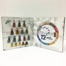 Hot Item Ice Cream Hair Color Swatch Chart With Color Wheel