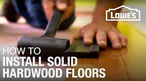 how to install solid hardwood floors