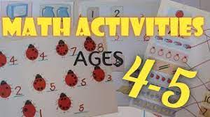 math activities for 4 5 years old kids