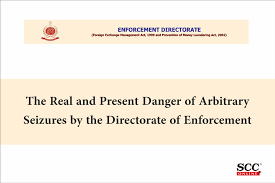 present danger of arbitrary seizures