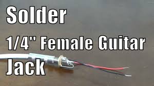 Speaker wire usually connects to a speaker via a set of terminals on the back of the enclosure that accept bare wire. How To Solder Mono Guitar 1 4 Female Jack For Repair And Prototyping Youtube