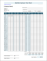 time sheet template for excel