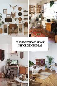 This board has the best boho inspired home interiors!. 25 Trendy Boho Home Office Decor Ideas Shelterness