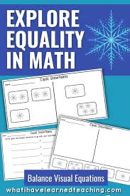 Balance Equations Equality Hands On