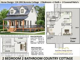 2 Bedroom Cottage House Plan Small