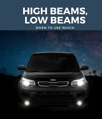high beams low beams headlights