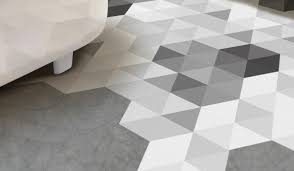 rough bathroom floor tiles at a
