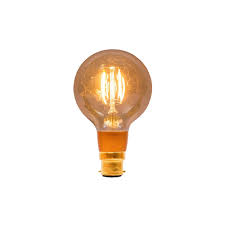 Bell Bell Es E27 Bc B22 Led Dimmable 4 Watt Amber Vintage Squirrel Cage Bulb