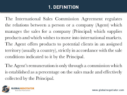 International Sales Commision Agreement