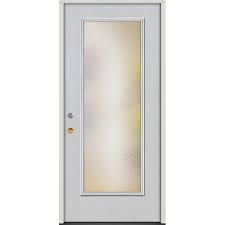 Full Lite Fiberglass Prehung Door Unit