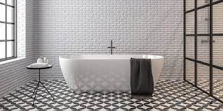 This can be done to create a flower pattern, a wave pattern going around the edges of the room, or randomly, leaving pops of color scattered through the floor. 21 Bathroom Tile Ideas Trendy To Timeless