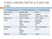 Diet Plan For 5 Year Old Indian Girl