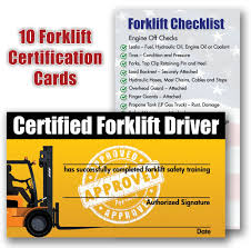 Forklift License Template Download Free Forklift Certification Card
