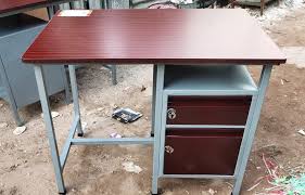 rectangular steel wooden office tables