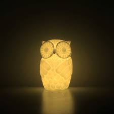 Mojocraft Serenity The Owl Battery Powered Decorative Claylike Night Light With Timer Warm White