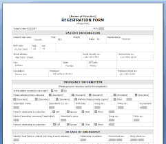 Patient Registration Forms Templates Williamwashin14s Blog