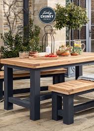 Wylam Outdoor Dining Table And Benches
