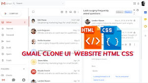 gmail clone template using html and css