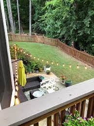 Adding Patio String Lights To The Deck