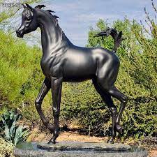 Black Bronze Outdoor Horse Statues