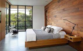 Some of the ideas below are fresh and fun, some simple and sleek, but they're all great options for what to hang hang some wallpaper up behind your bed and frame with wood to create faux wall panels. 20 Bedrooms With Wooden Panel Walls Home Design Lover